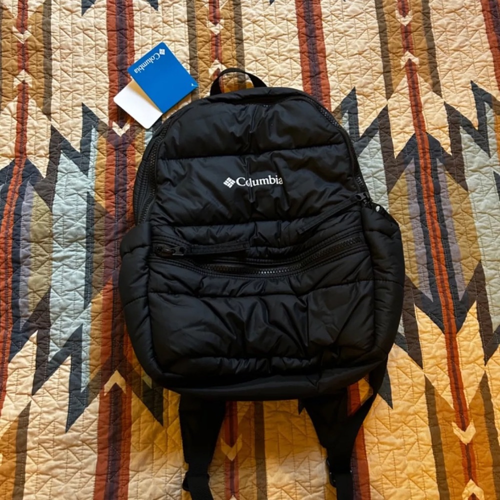 Columbia Pike Lake II Black Backpack NWT